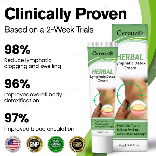 Cvreoz® Herbal Lymphatic Detox Cream