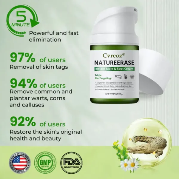 Cvreoz® NatureErase Instant Mole & Spot Cream