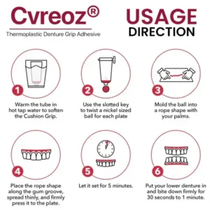 Cvreoz® Thermoplastic Denture Adhesive